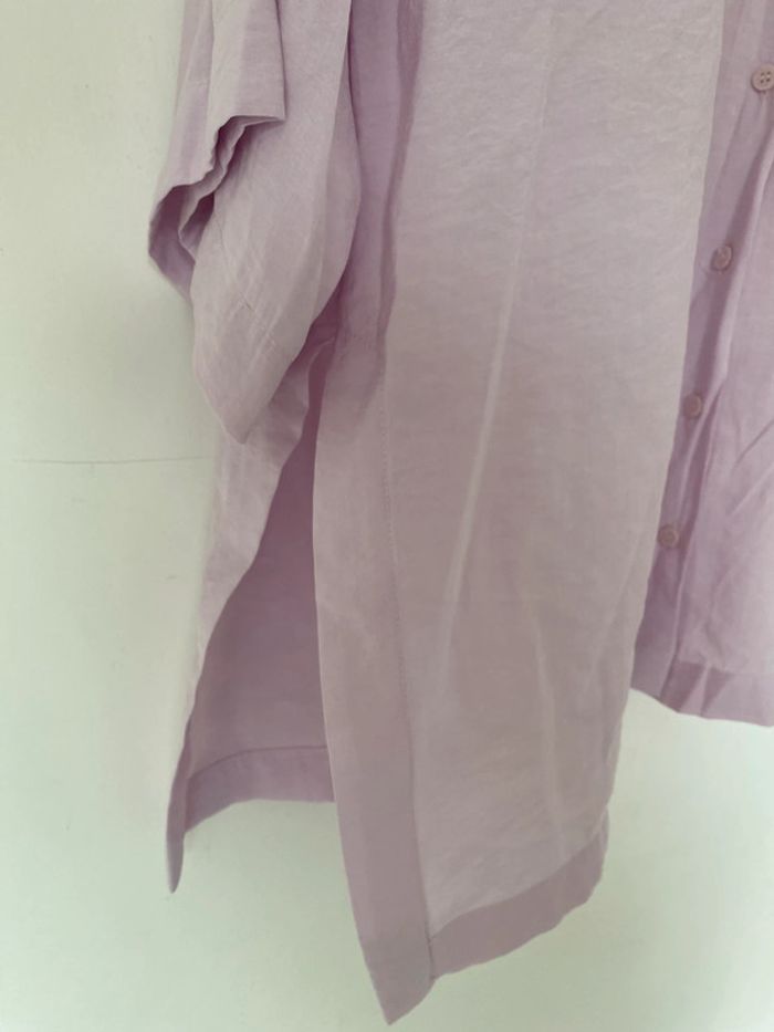 Chemise oversize zara parme - photo numéro 5
