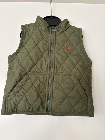 Doudoune matelassé sans manche kaki Ralph Lauren 24 mois 