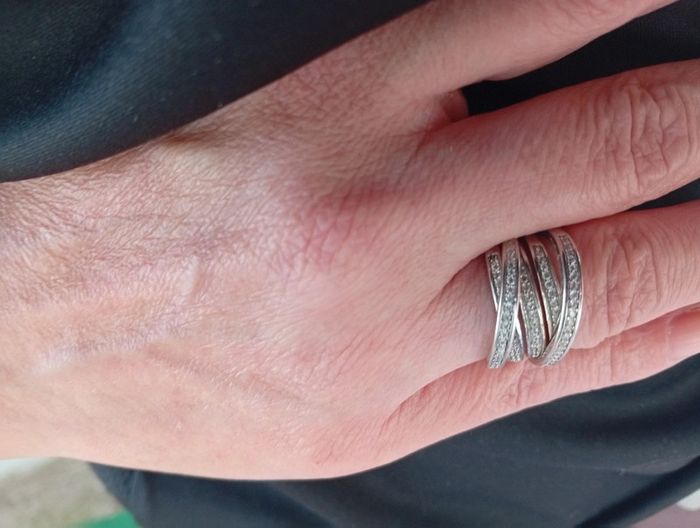 Bague argent 925 multi-anneaux sertis oxydes – EDORA - photo numéro 11