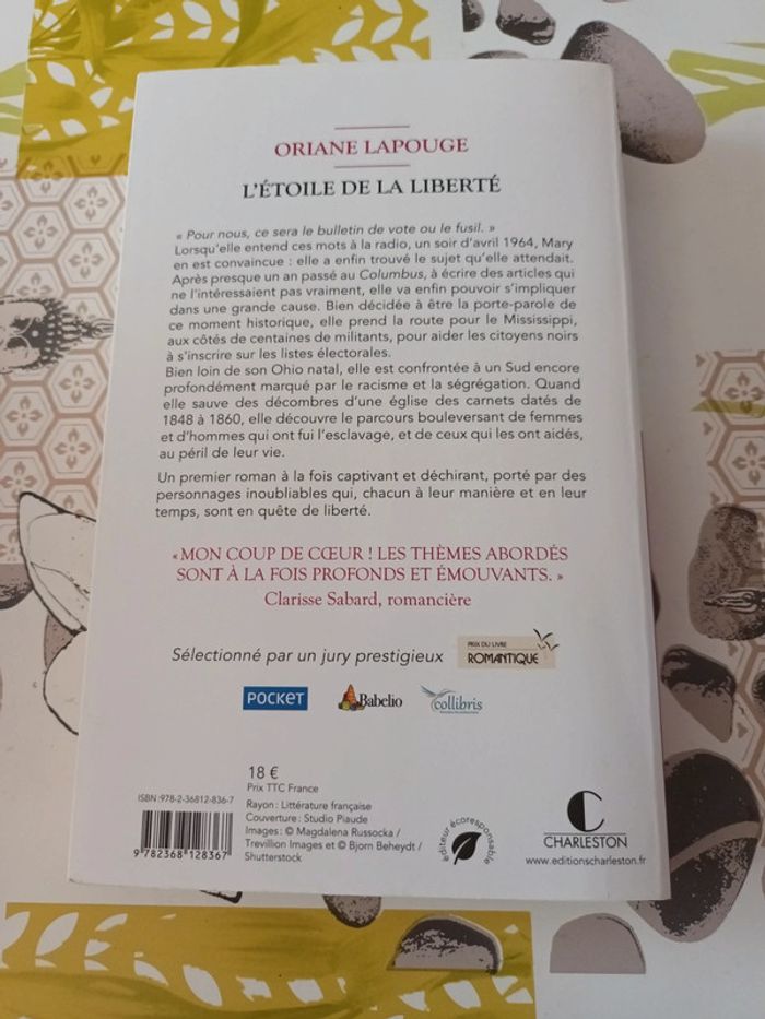 Livre : L'étoile de la liberté de Oriane Lapouge - photo numéro 2
