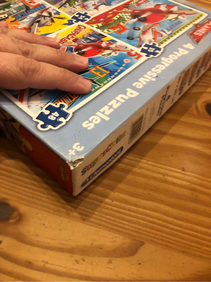 1 boîte de puzzle planes avec 4 puzzles - photo numéro 3
