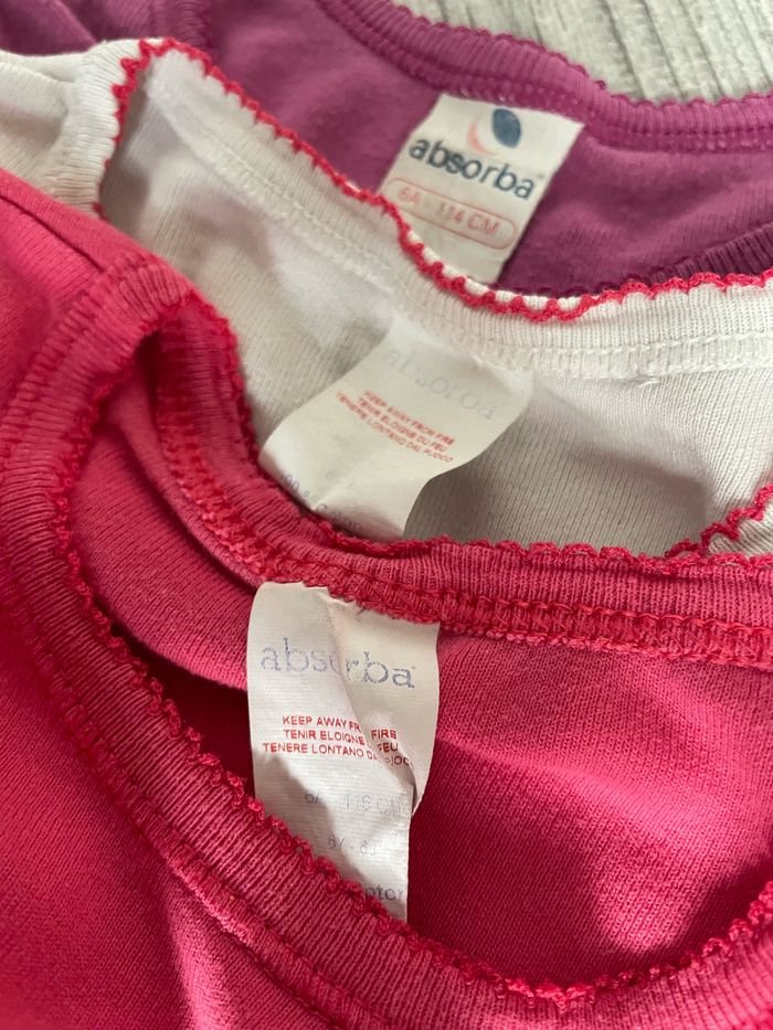 Lot 3 maillots de corps 6 ans Absorba - photo numéro 3