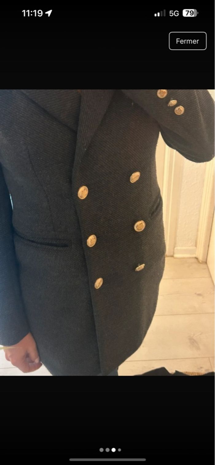 Manteau gris Attentif t36 - photo numéro 3