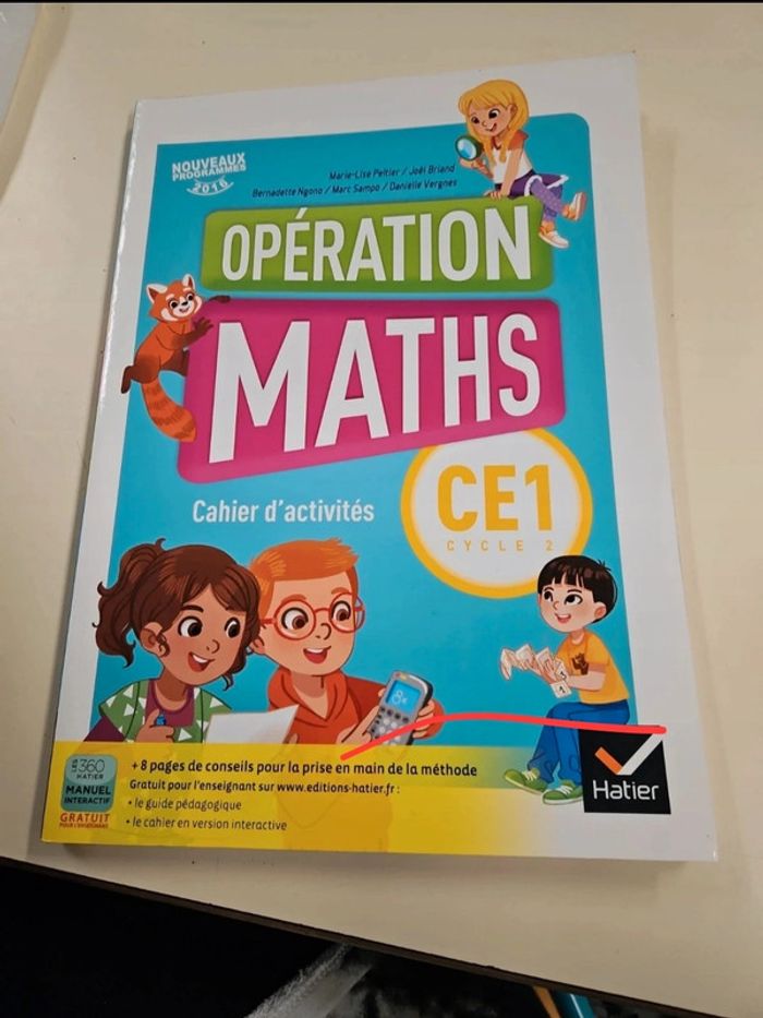 Livre scolaire opération math CE1 neuf