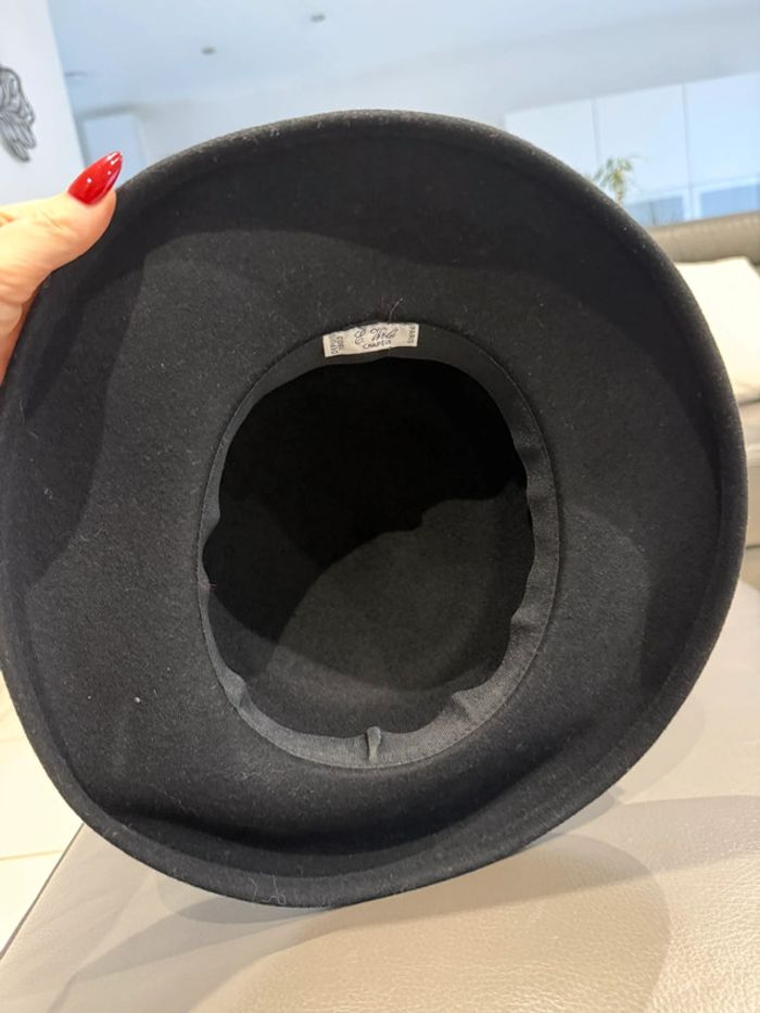 Chapeau habillé avec nœud en velours noir - photo numéro 3