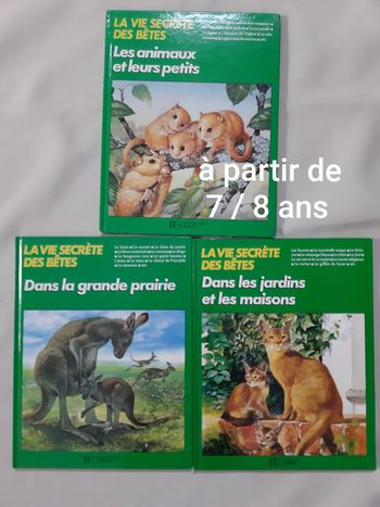 3 livres sur les animaux 7 / 8 ans - La vie secrète des bêtes