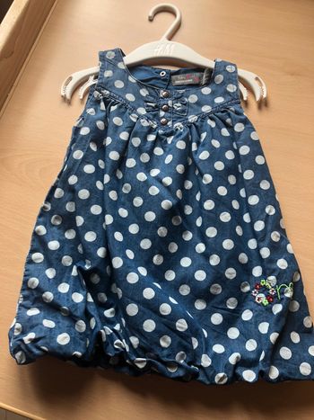 Robe doublée orchestra 12 mois pois