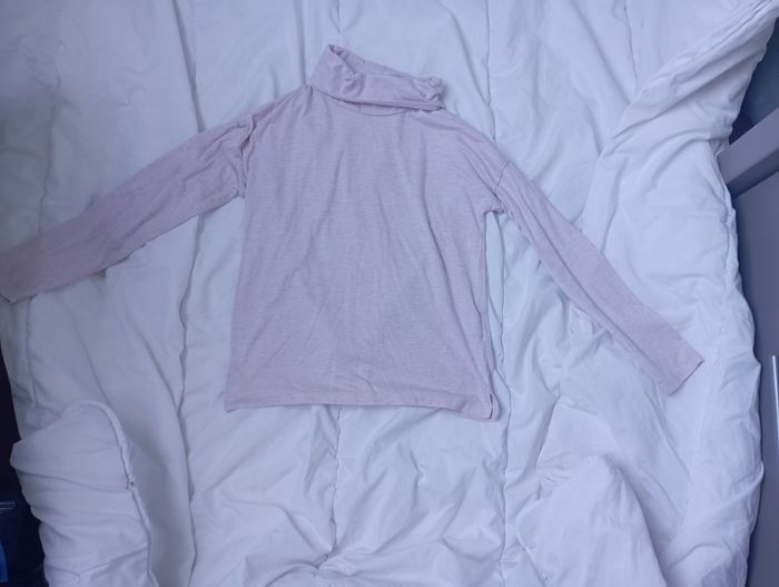 Sous pull col roulé rose 12 ans Kiabi 1€5