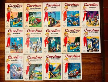 Lot incroyable de 14 Grands albums Hachette livres blancs anciens Caroline Pierre Probst