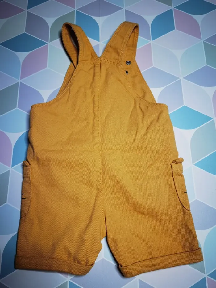 D4547 - salopette short garçon 18 mois - photo numéro 3