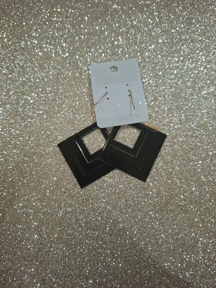 Boucle d'oreille losange - photo numéro 3