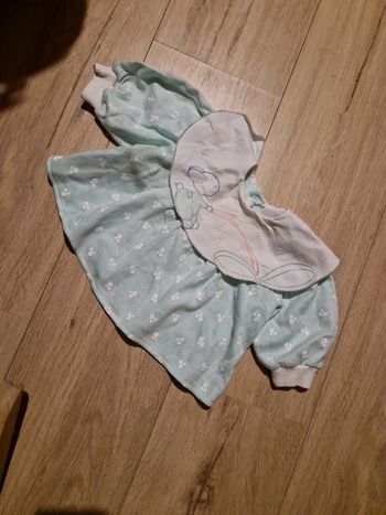 Robe sweat taille 3 mois col Claudine vintage