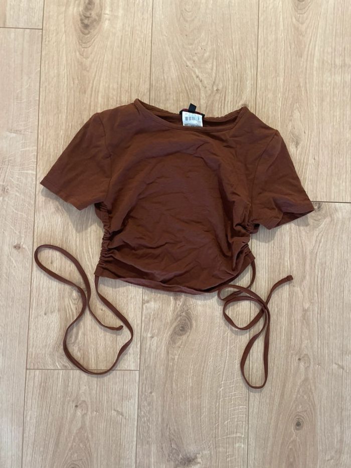 top brun taille XS