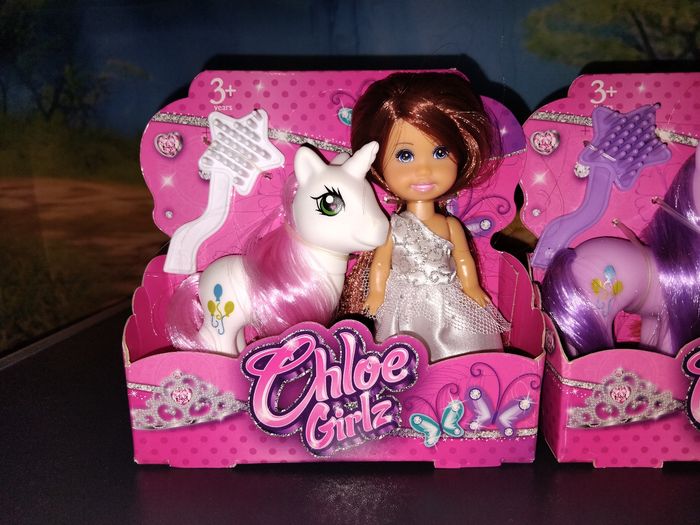 Lot de 3 mini barbie avec sa licorne - photo numéro 2