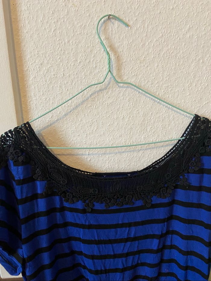 Tunique bleu/noir - photo numéro 2