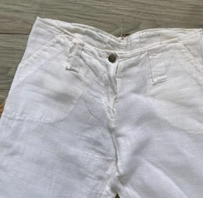 Pantalon femme blanc crème Taille S/M - photo numéro 3