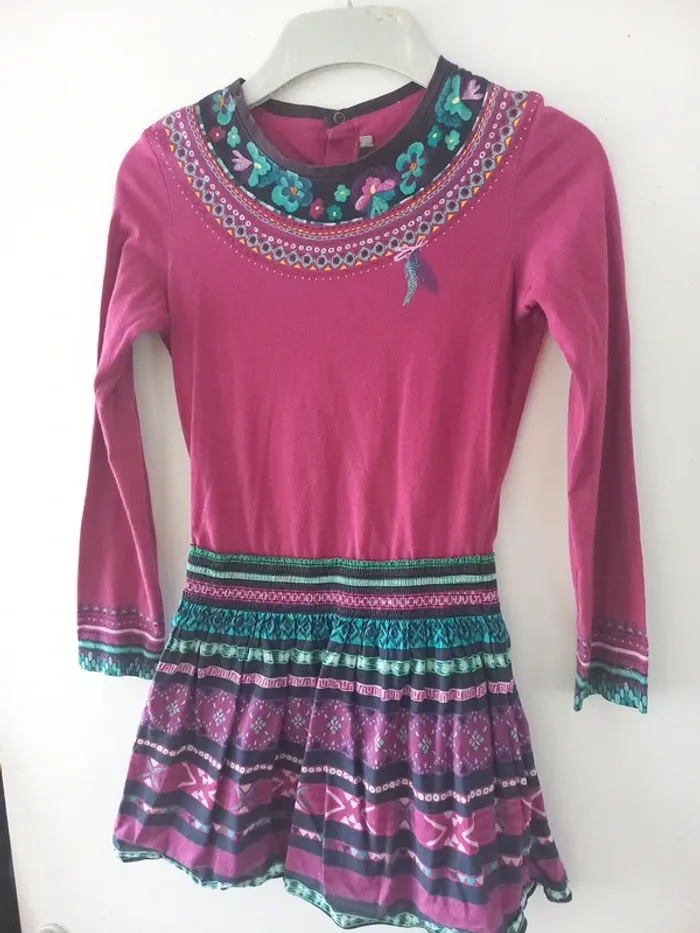Robe violette Catimini 10 ans - photo numéro 4