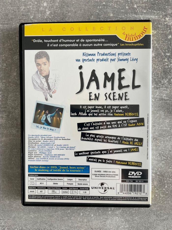 DVD spectacle humour, comique Jamel en scène en français. - photo numéro 3