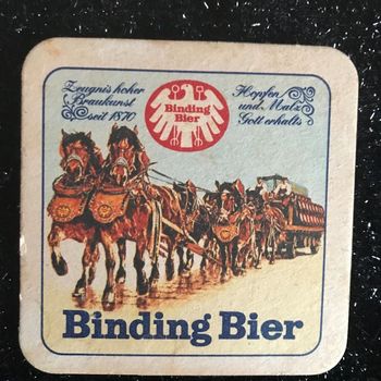 1 sous verre BINDER BIER * prix 1e * kiki60230