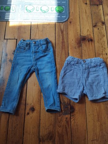 Lot jean et short