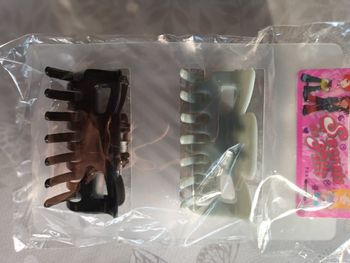 Pince à cheveux 1 noir et 1 grise secret de fille