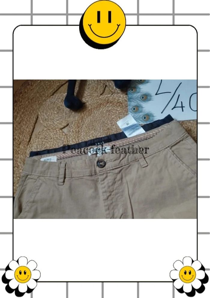 Pantalon Chino beige bonobo 40 - photo numéro 11