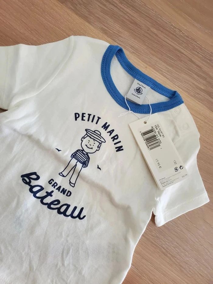 Tee shirt petit bateau tout neuf 12 mois - photo numéro 4