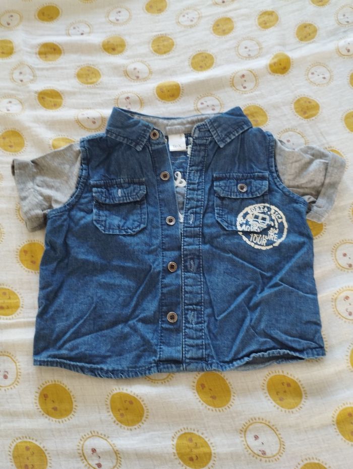Chemise manches courtes 6 mois