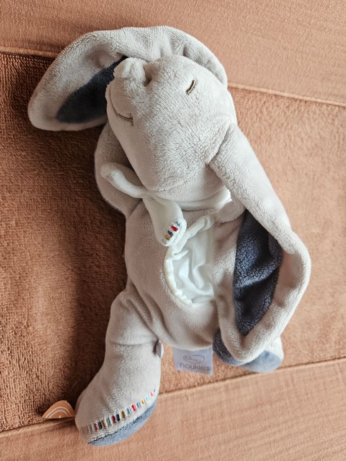 Doudou + peluche Noukie's Lapin neuf - photo numéro 4