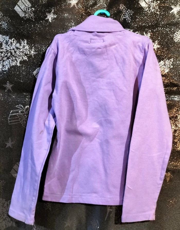 T-shirt fille à col roulé taille 6 ans - photo numéro 2