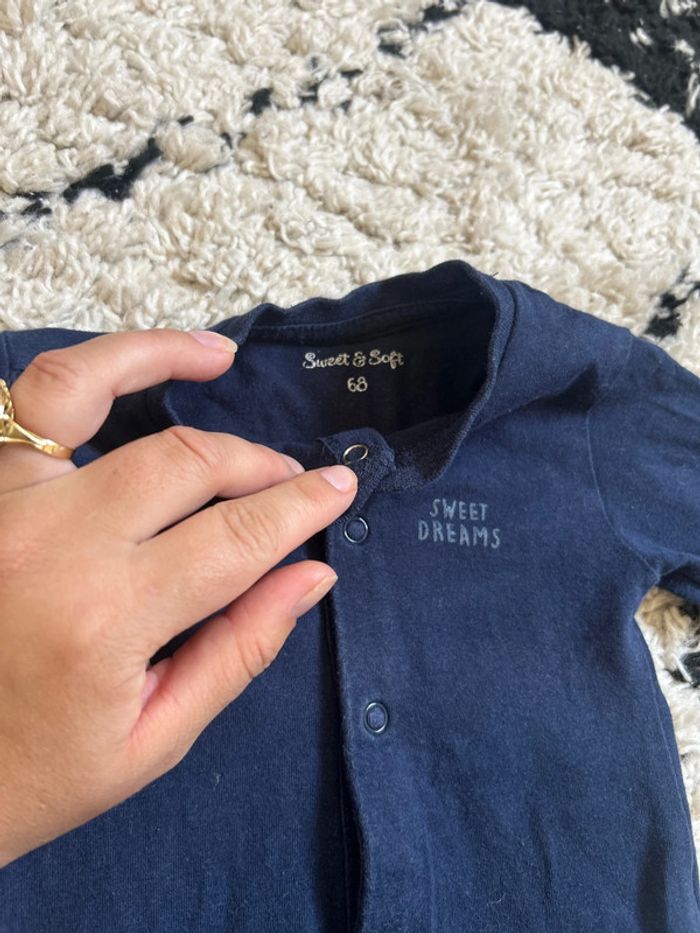 Pijama léger bleu marine - photo numéro 3