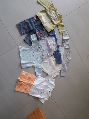 Lot de 2 tenues+4 hauts garçon 3 mois