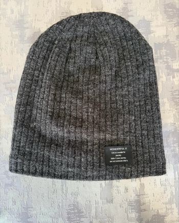 Bonnet d’hiver homme NEUF gris – Wonderful