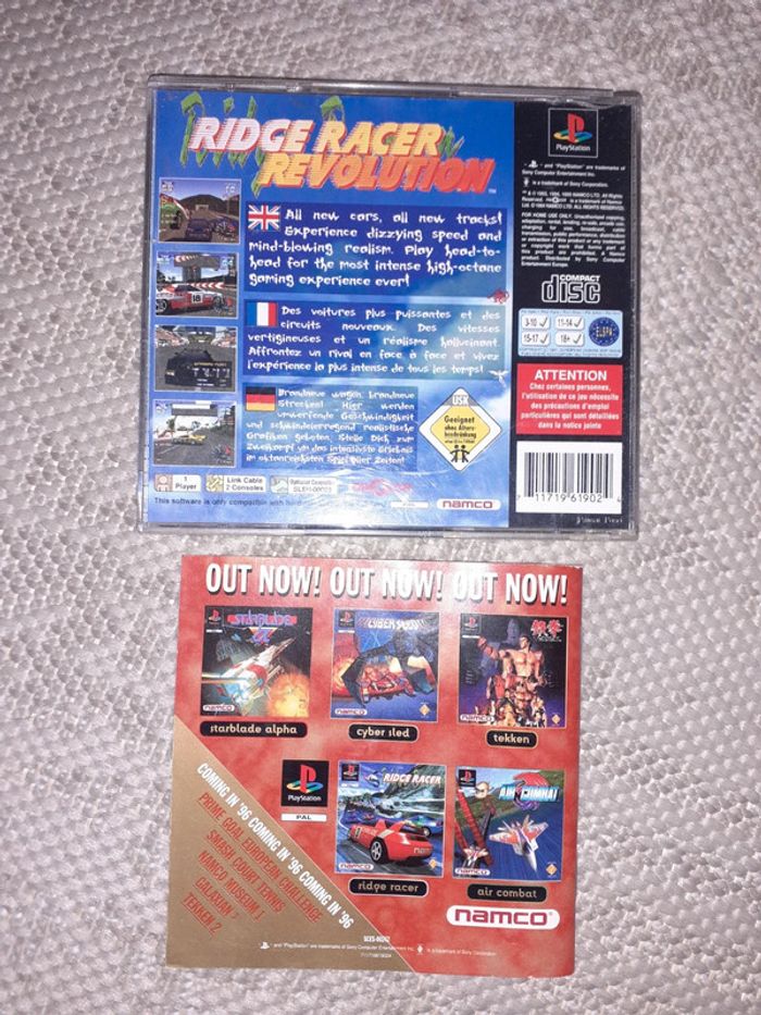 Playstation 1 ps1 ridge racer Revolution - photo numéro 2