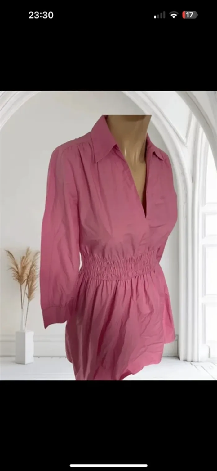Magnifique robe rose manche 3/4 Zara neuve taille xs - photo numéro 5