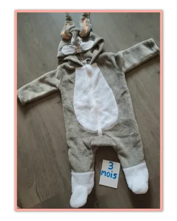 Pyjama surpyjama polaire 0/3mois garçon Looney tunes