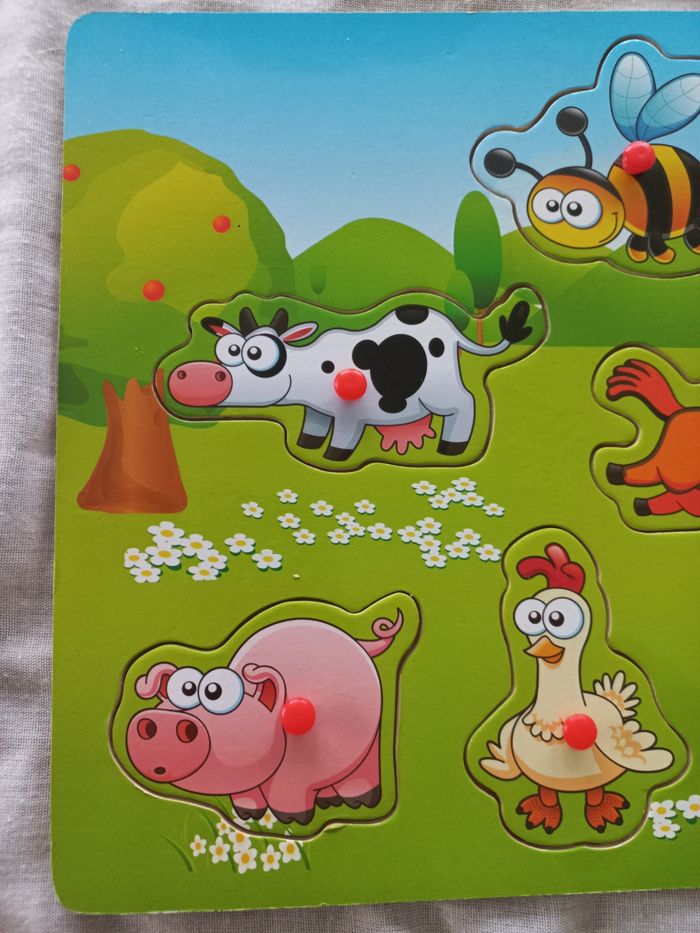 Puzzle en bois pour bébé - photo numéro 6