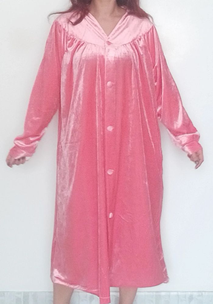 Chemise de nuit en velours vintage grande taille - photo numéro 2