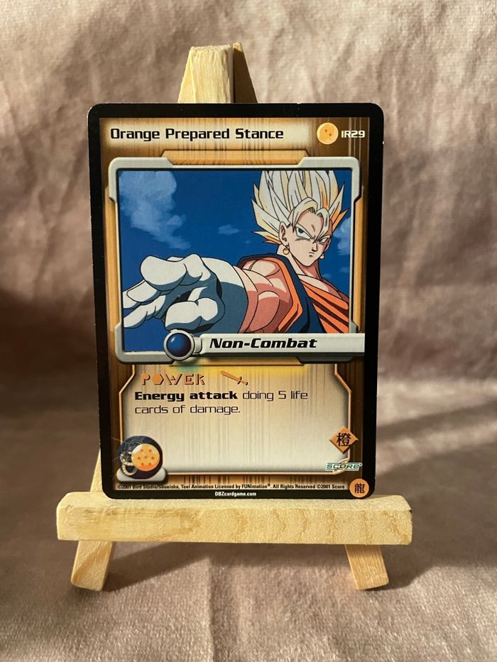 Carte Dragon Ball Z 2000 TCG - Orange prepared stance - IR29 - photo numéro 9