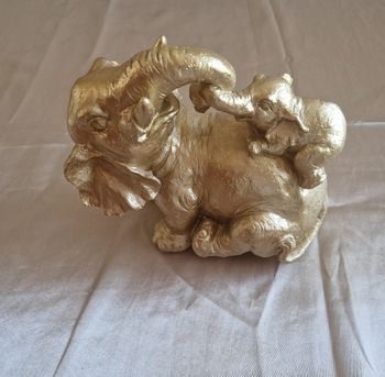 Bibelot éléphant + éléphanteau