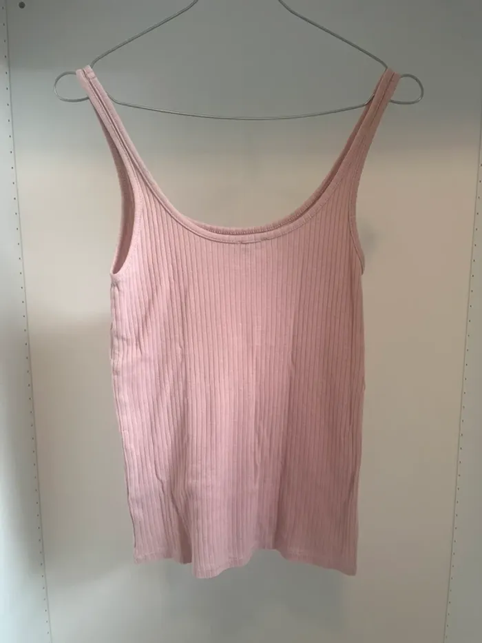 Débardeur côtelé rose Undiz Taille S - photo numéro 2