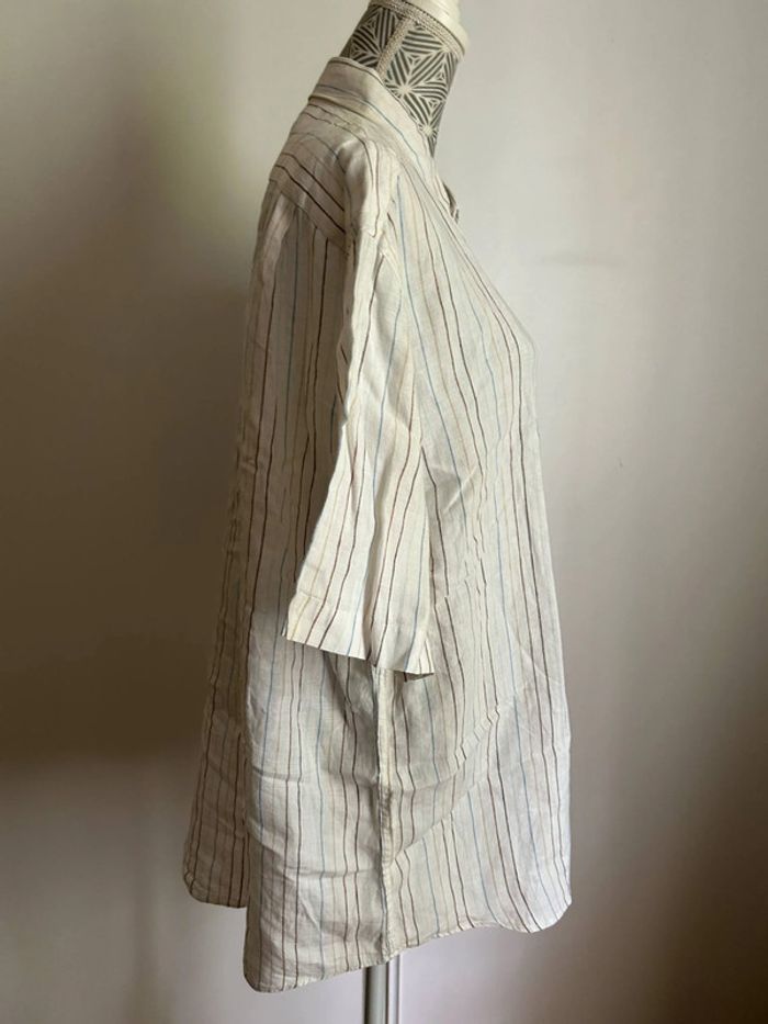 Chemisette blanche à rayure - photo numéro 2