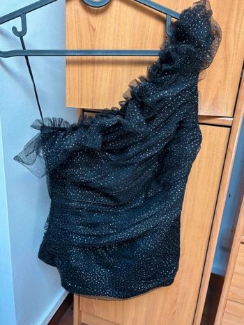 Top pailleté en tulle T34