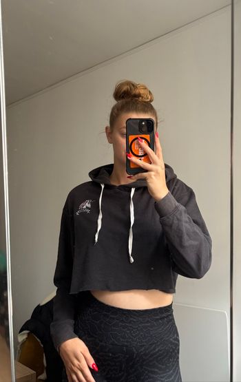 Sweat à capuche gris