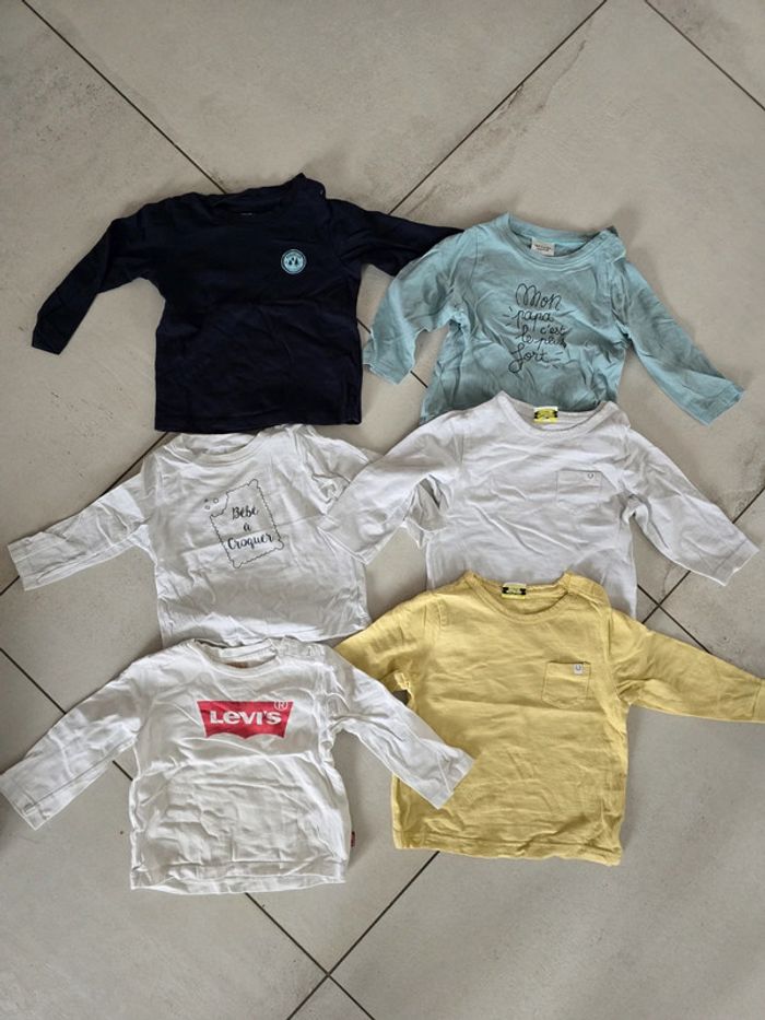 Lot tshirts 12mois