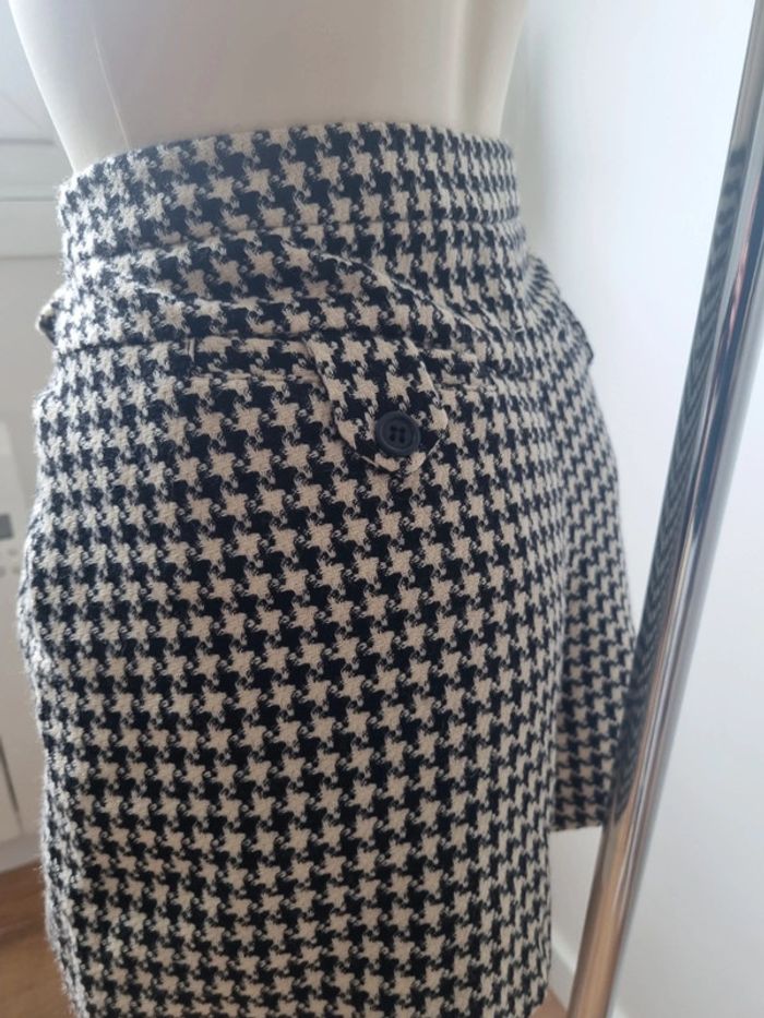 Short jupe Kookai motif damier en laine - photo numéro 11