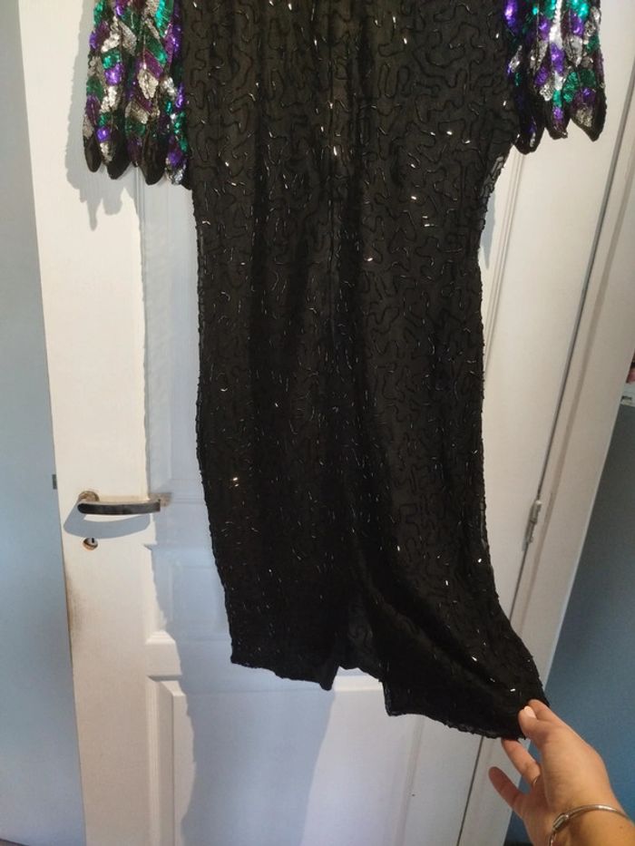 Robe Denise Elle Noir pailleté xl - photo numéro 4