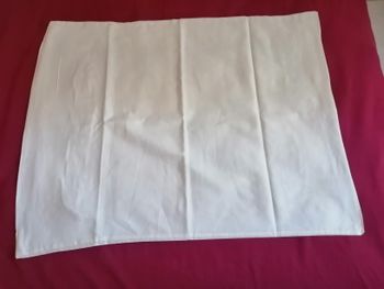 taie d'oreiller rectangle 70 x 53 cm blanche