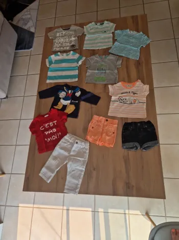 Lot - 2 ensemble + 6 tee shirt - 3 mois