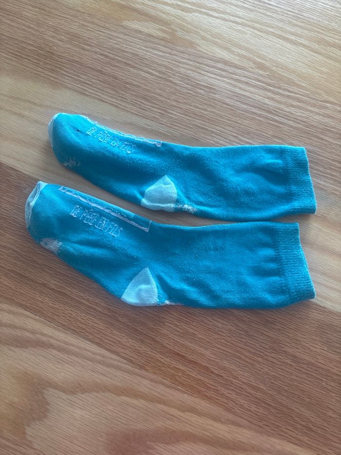 Chaussettes bêtises en cours de père en fils - photo numéro 2